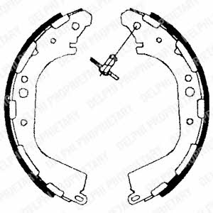 Brake shoe kit Nissan Pickup: LS1709 Delphi Brake shoe set