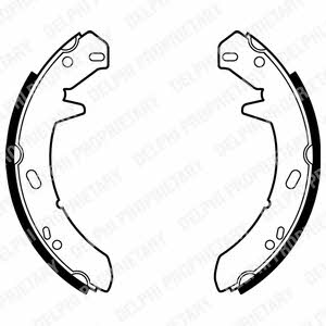 LS1867 Delphi Handbrake shoes