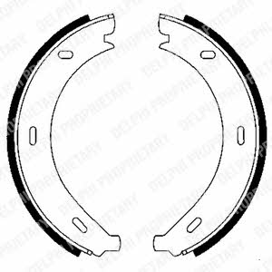 Handbrake shoes Delphi LS1902