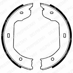 Handbrake shoes Delphi LS1920
