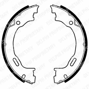 Delphi LS1922 Handbrake shoes LS1922 LS1922 Delphi Handbrake shoes