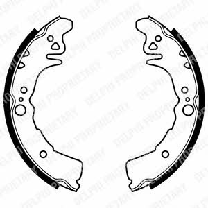 Delphi LS1937 Brake shoe set LS1937 LS1937 Delphi Brake shoe set