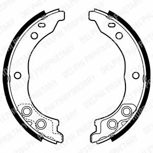 Delphi LS1962 Parking brake shoes LS1962