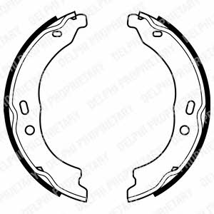 Delphi LS1978 Parking brake shoes LS1978