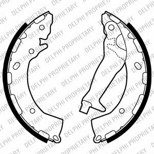 Delphi LS2010 Parking brake shoes LS2010