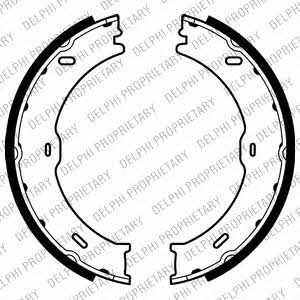 Parking brake shoes Delphi LS2018