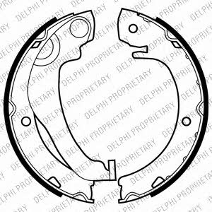 Delphi LS2020 Parking brake shoes LS2020