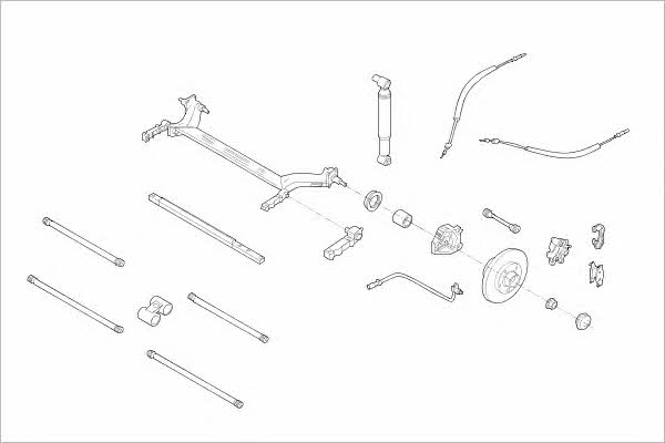 Delphi RENA-07883-R Wheel suspension RENA07883R