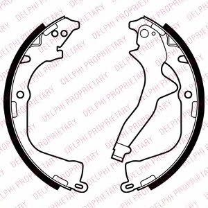 Delphi LS2056 Parking brake shoes LS2056