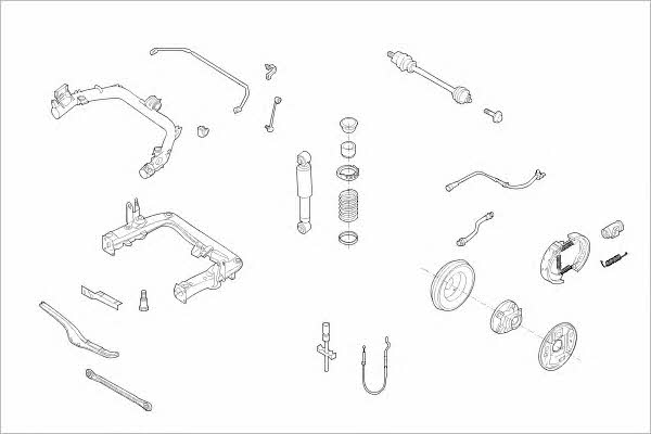 Delphi SMAR-17198-R Wheel suspension SMAR17198R