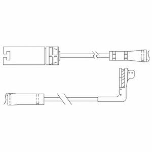 Delphi LZ0214 Warning contact, brake pad wear LZ0214