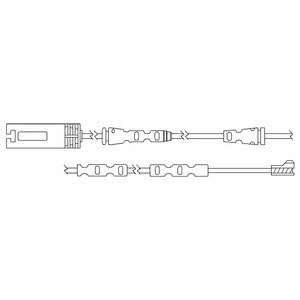 Delphi LZ0215 Warning contact, brake pad wear LZ0215