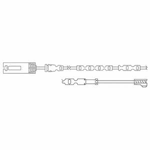 Delphi LZ0217 Warning contact, brake pad wear LZ0217