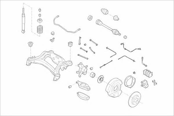  MERC-00319-R Wheel suspension MERC00319R