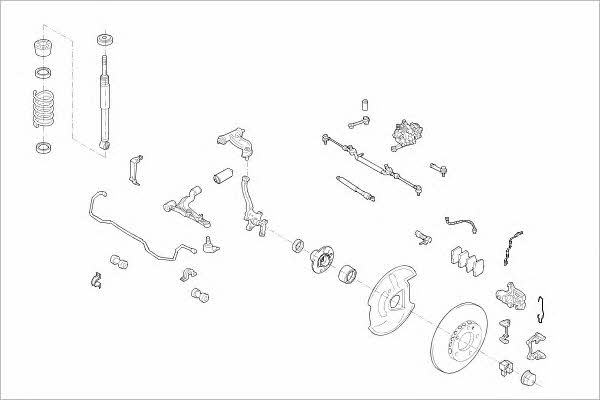  MERC-00968-F Wheel suspension MERC00968F