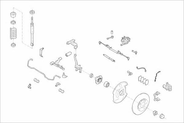  MERC-05977-F Wheel suspension MERC05977F