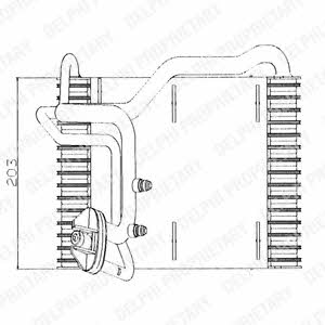 Delphi TSP0525005 Air conditioner evaporator TSP0525005