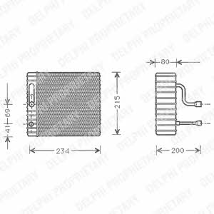 Delphi TSP0525126 Air conditioner evaporator TSP0525126