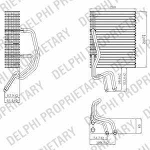 Delphi TSP0525177 Air conditioner evaporator TSP0525177