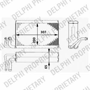 Delphi TSP0525182 Air conditioner evaporator TSP0525182