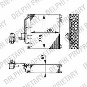 Delphi TSP0525185 Air conditioner evaporator TSP0525185