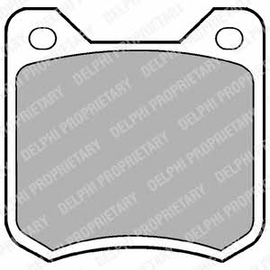 Delphi LP105 Brake Pad Set, disc brake LP105