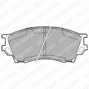 Delphi LP1063 Brake Pad Set, disc brake LP1063