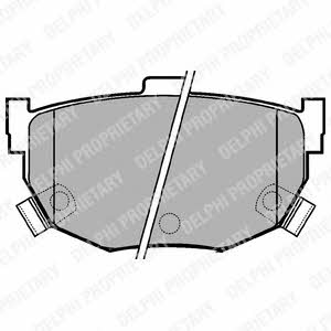 Brake pad set Delphi LP1073