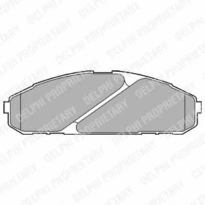 Delphi LP1075 Brake Pad Set, disc brake LP1075
