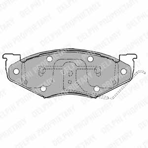 Delphi LP1157 Brake Pad Set, disc brake LP1157