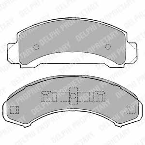 Delphi LP1168 Brake Pad Set, disc brake LP1168