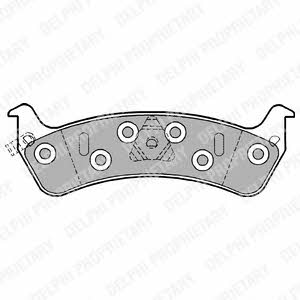 Delphi LP1184 Brake Pad Set, disc brake LP1184