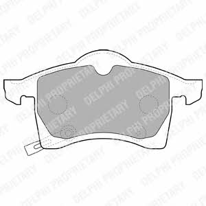Delphi Brake Pad Set, disc brake – price 89 PLN