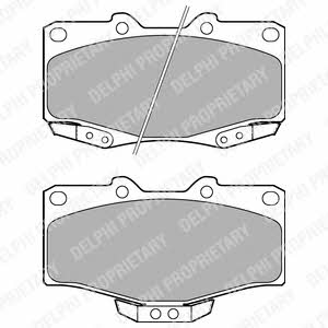 Delphi LP1405 Brake Pad Set, disc brake LP1405