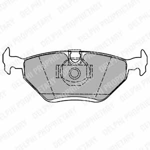 Delphi LP1423 Brake Pad Set, disc brake LP1423