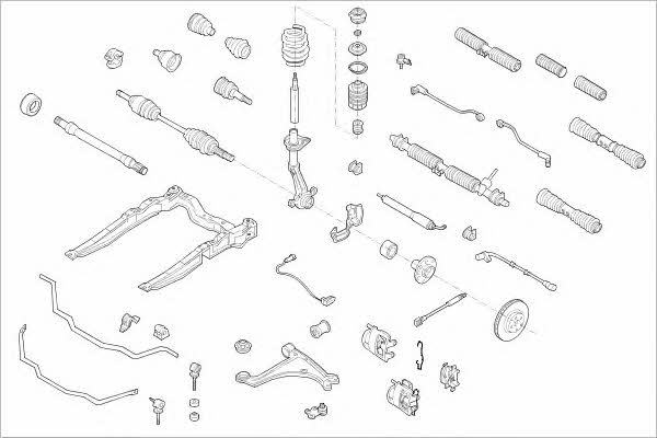 Delphi OPEL-00999-F Wheel suspension OPEL00999F