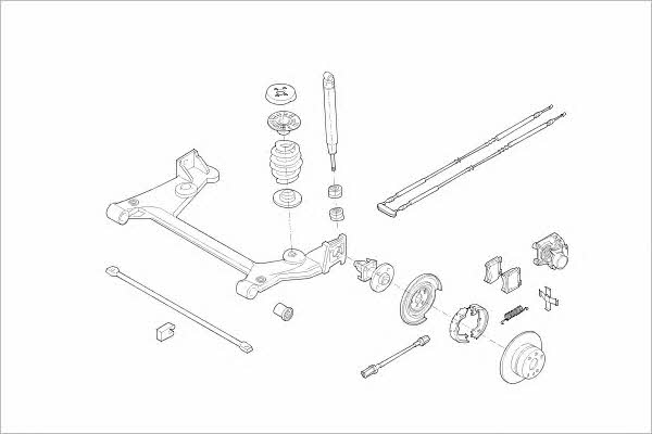 Delphi OPEL-01831-R Wheel suspension OPEL01831R OPEL01831R Delphi Wheel suspension