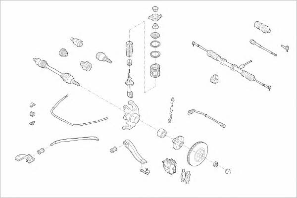 Delphi OPEL-04074-F Wheel suspension OPEL04074F