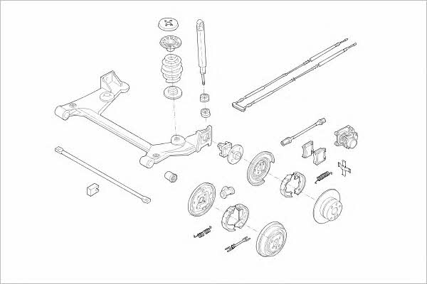 OPEL04093R Delphi Wheel suspension