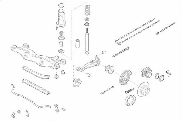  OPEL-05167-R Wheel suspension OPEL05167R