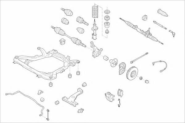  OPEL-15306-F Wheel suspension OPEL15306F