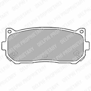 Delphi LP1528 Brake Pad Set, disc brake LP1528
