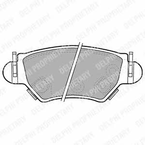 Delphi LP1553 Brake Pad Set, disc brake LP1553