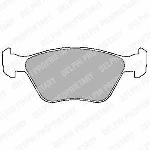 Delphi LP1602 Brake Pad Set, disc brake LP1602