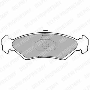 Delphi LP1603 Brake Pad Set, disc brake LP1603