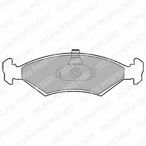 Delphi LP1604 Brake Pad Set, disc brake LP1604