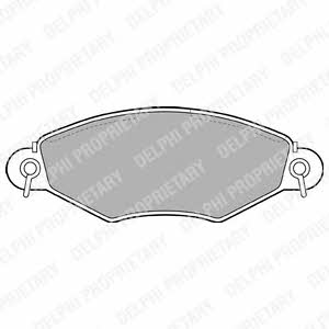 Delphi Brake pad set – price [object Object] PLN
