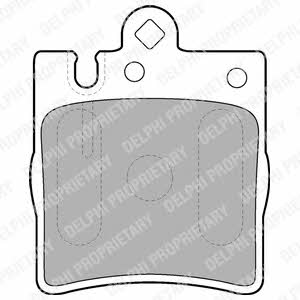 Delphi LP1618 Brake Pad Set, disc brake LP1618