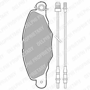 Delphi LP1629 Brake Pad Set, disc brake LP1629