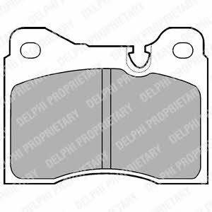 Delphi LP164 Brake Pad Set, disc brake LP164